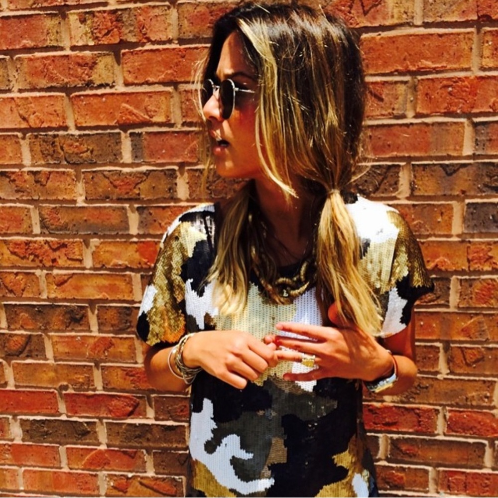 Michael Kors Sequin Camo Dress